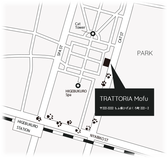 トラットリアMofuの地図
